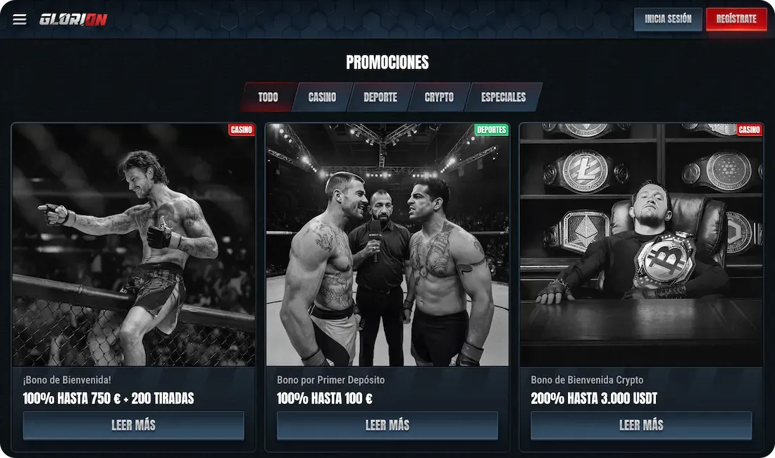 bonos del casino glorion